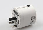 Most Popular AC Output 6A Travel Power Adapter With 2.5A Dual USB Charging Port