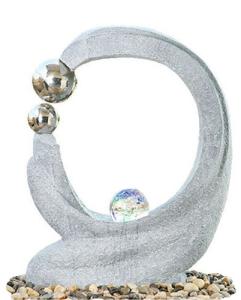 Quality Cast Stone Outdoor Fountains , Contemporary Garden Fountains With Marble Color wholesale