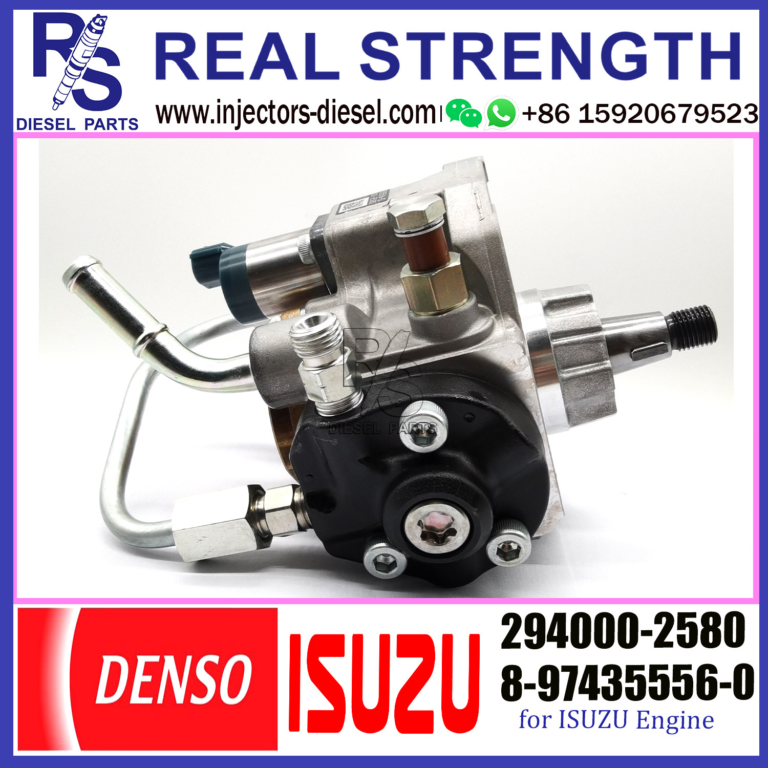 HP3 Denso Common Rail Fuel Injection Pump 294000-2580 For ISUZU 8-97435556-0 8974355560