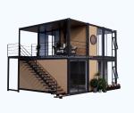 Modern Wooden Appearance Flat Packaging Mobile House Steel Frame Galvanized