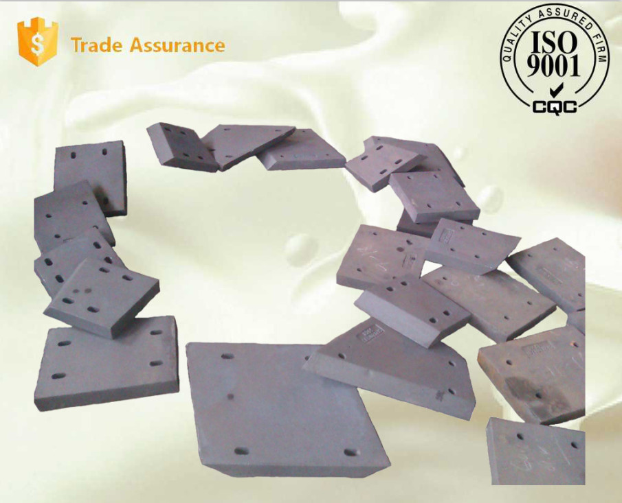 Pearlitic Cr-Mo Alloy Steel Castings Lifter Bars , HRC33- HRC43 Ball Mill Lining
