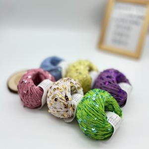 Quality 3mm 6mm Sequin Yarn For Hand Knitting wholesale