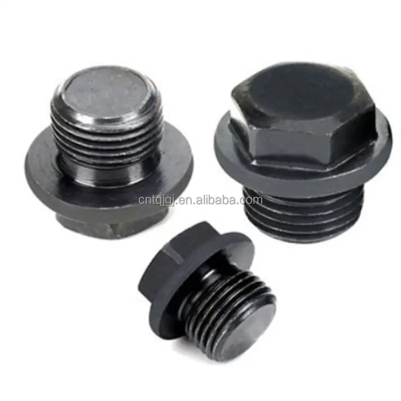 ALLOY Iron Carbon Steel Gr4.8 Gr8.8 Gr10.9 Gr12.9 ASTM A325 GR A B C Black Oxide Hexagon-duty Hexagon Head Pipe Plug DIN910