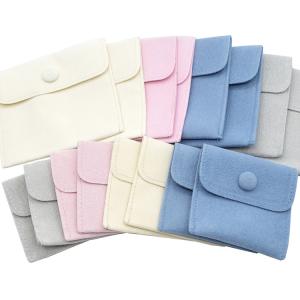 Quality Microfiber Fabric Drawstring Gift Bags Envelope Suede Charms Packing wholesale