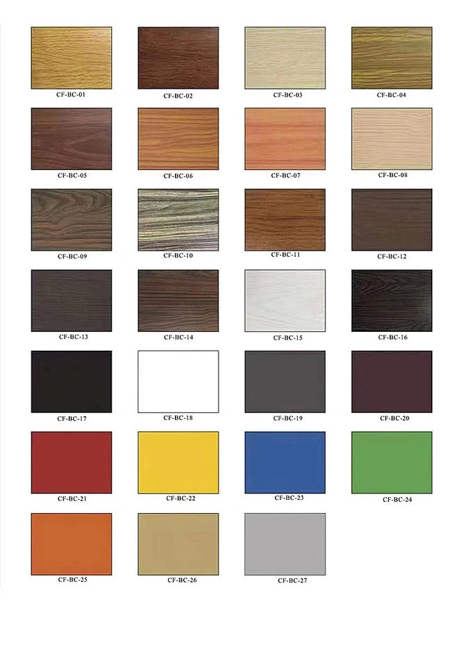 Waterproof Aluminum Profiles Wooden Grain Great Wall Panel For Wall Decoration 4