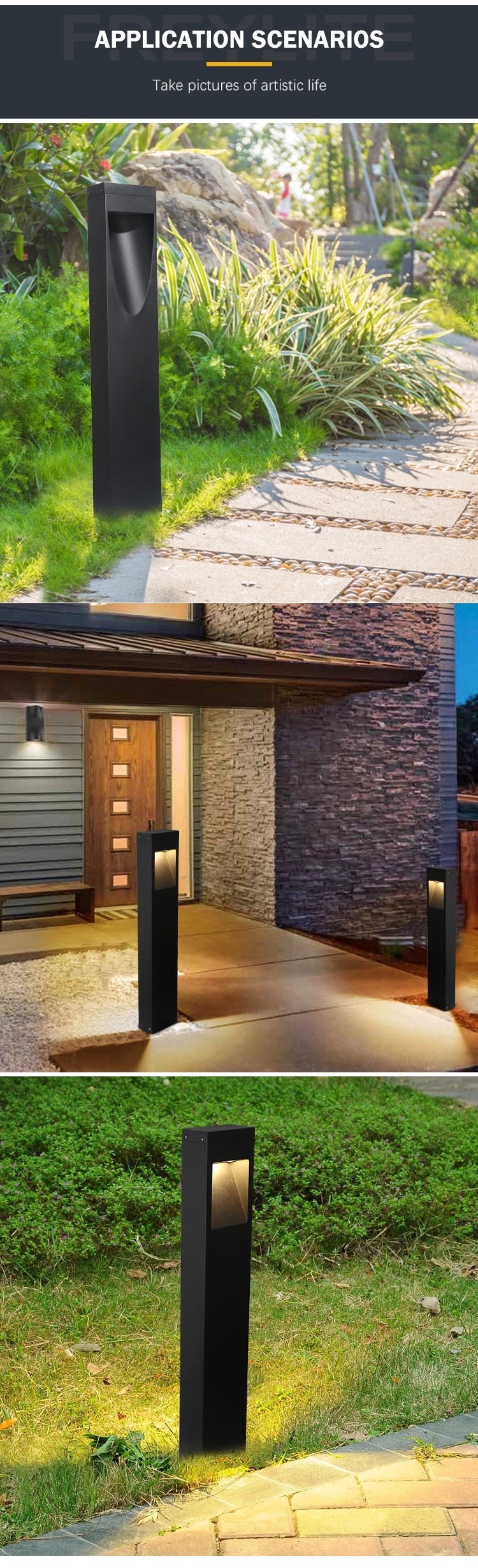 Rainproof Portable Outdoor LED Lights 6w Endurable Safety Steel Glass Material