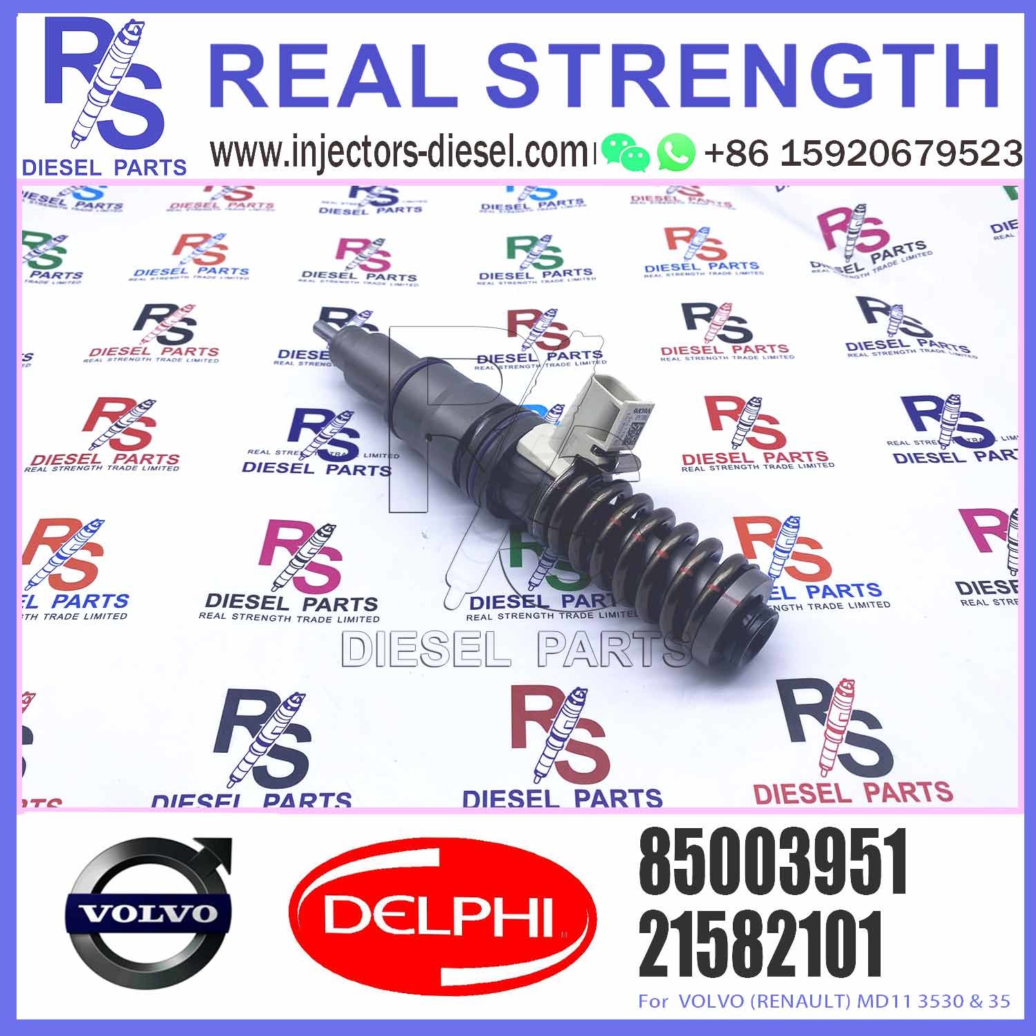 Diesel Engine Fuel Injector 21582101 BEBE4D37001 20747797 21585101 21644602 85003951 For V-O-L-V MD11