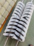 Industrial Nylon Cylindrical Brush Stainless Shaft Glass Cleaning Brush