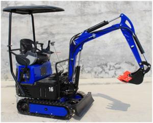 China LG16EU 9.9KW 2300rpm Mini Crawler Excavator For Road Digging on sale