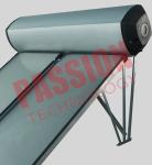 Compact Swimming Pool Solar Water Heater Flat Plate Black Chrome Coating