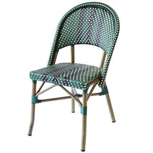 Quality Deep Green 150kg Weight Capacity French Bistro Dining Chairs wholesale
