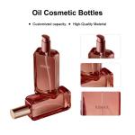 Craftsmanship 100ml Pink Gradient Glass Oil Bottle For Cosmetic