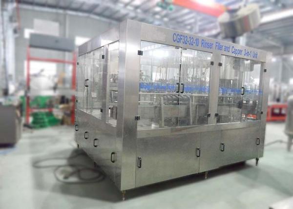 Mineral Water Fully Automatic Bottle Filling Machines Washing Capping 110/220
