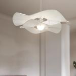 Nordic Cream Style Fabric Led Pendant Lights For Living Room Bedroom Bar Flower