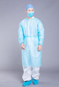 Quality Non Woven Alcohol Resistant 18g PP Disposable Isolation Gown wholesale