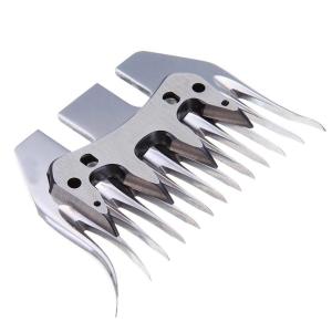 Quality 13 Teeth Curved Stainless Steel Clipper Accessories , Sheep Shearing Blades wholesale