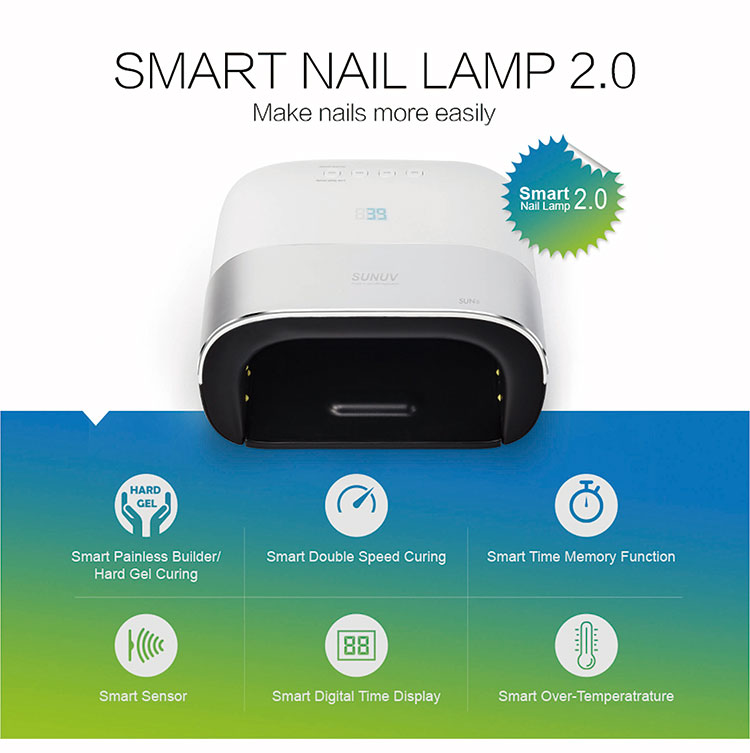 Smart 2.0 SUN3 48w UV LED Nail Dryer Electric Nail Lamp For Salon Manicure