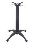 Black Cast Iron Table Base Antique Style With GL02 Gliders Height 72 / 104 cm