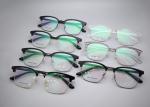 Translucent TR And Metal Browline Glasses Frame Custom Logo 3537