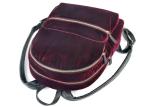 Velvet Casual Lightweight Nylon Backpack , Flannel Ladies Mini Backpack With