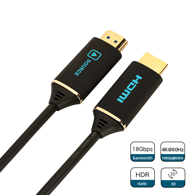 High Speed 3d 4k 60hz Optical HDMI Cable AOC Hybrid Fiber Optic Cable