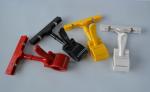 Yellow ,Red ,Green Supermarket Poster Clip , Non - Scratche Price Tag Holder