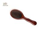 Red Wooden Handle 9.36 Inch Soft Paddle Brush For Hair