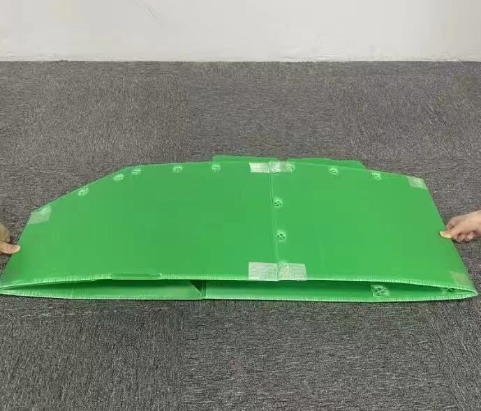 Corrugated Polypropylene Hollow Sheet Green Folding Correx Box