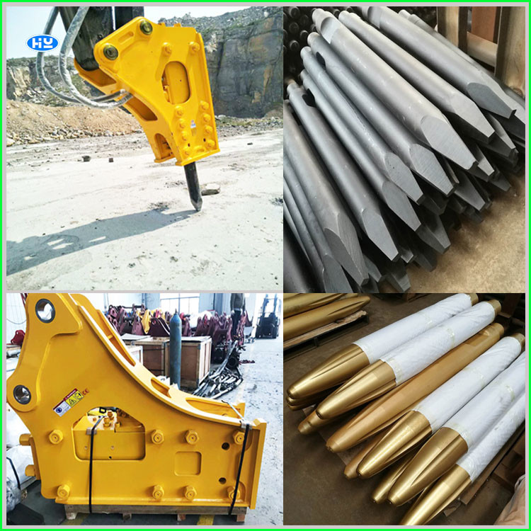 Excavator Side Hydraulic Rock Breaker Hammer Box Silence 200mm 280bar
