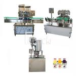 Glass Bottle 0-2L Automatic Fruit Juice Beverage Hot Filling Machine Washing