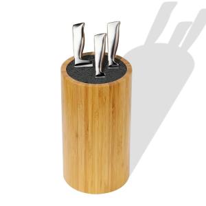 Quality Healthy Eco Friendly Bamboo Knife Block Cylinder Shaped CSBI Approved wholesale