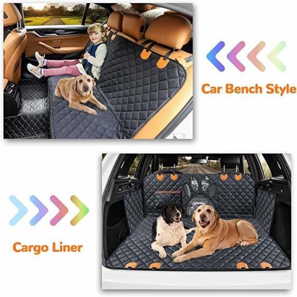 Pet Travel Waterproof Hammock Cars Mat Belt Protector Dog Car Back Seat Cover