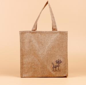 Quality Printed Flower Pattern Non-woven Folding Garment Custom Linen Shopping Bag With Logo Wholesale wholesale