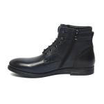 Navy Lace Up Breathable Mens Fashion Dress Boots
