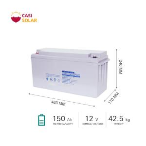 Quality 240mm Gel Valve Regulated Sealed Battery 150Ah Maintenance Free Battery For Ups wholesale