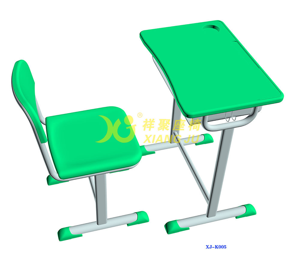 Single Dual Student Table And Chair Set With Groove HDPE Material