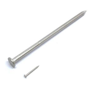 Quality 4.0 X 100MM Ring Shank Nails For Wood , Stainless Steel Flat Head Nails wholesale