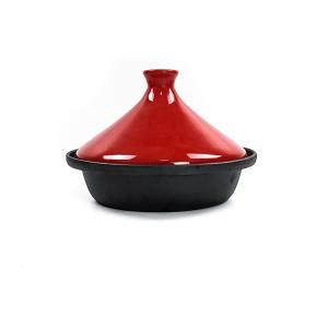 Quality Water Free Cooking Cheese Fondue Pot Enameled Cast Iron Tajine wholesale