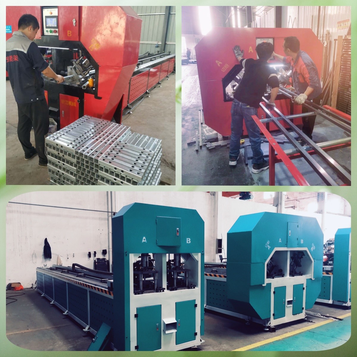 High Speed Hydraulic Automatic 80 X 80 Square Tube Punching And Shearing Machine