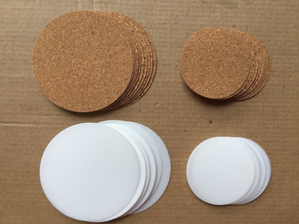 Environmental & Hot Sale Cork Liner Lid/Cap for glass jar cap,60mm,80mm