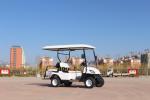 OEM White Color 4 Seater Golf Cart 2+2 220V 3.5kw Minimum Turning 5600mm