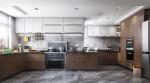 Mdf Waterproof Furniture Custom Home Wood Modern Kitchen Cabinets Design