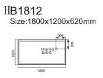 Sanitary wares, Bathtubs, Jacuzzi, Massage bathtub,WHIRLPOOL HB1812 1800X1200X62