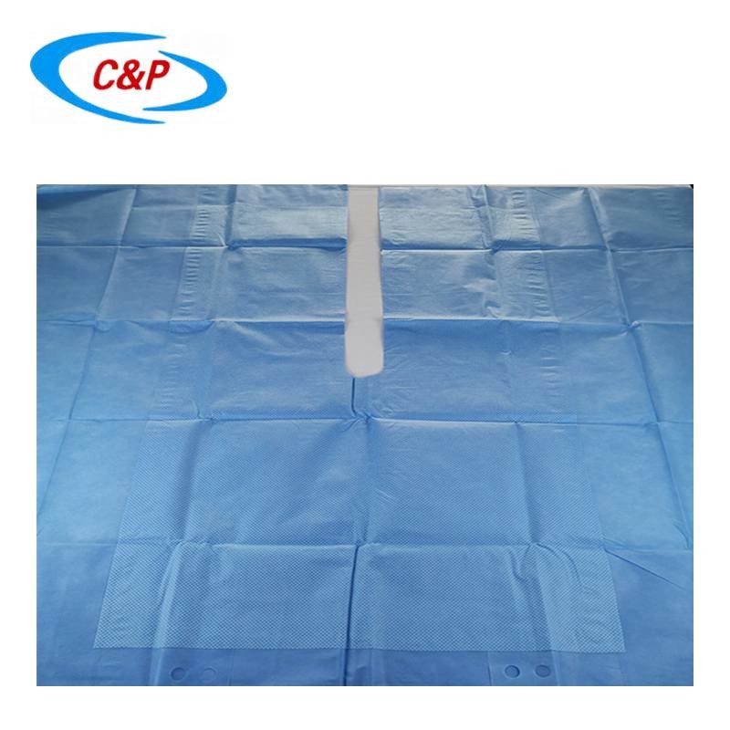 Hospital And Clinic Disposable Orthopedic Surgery Split Drape With Adhesive