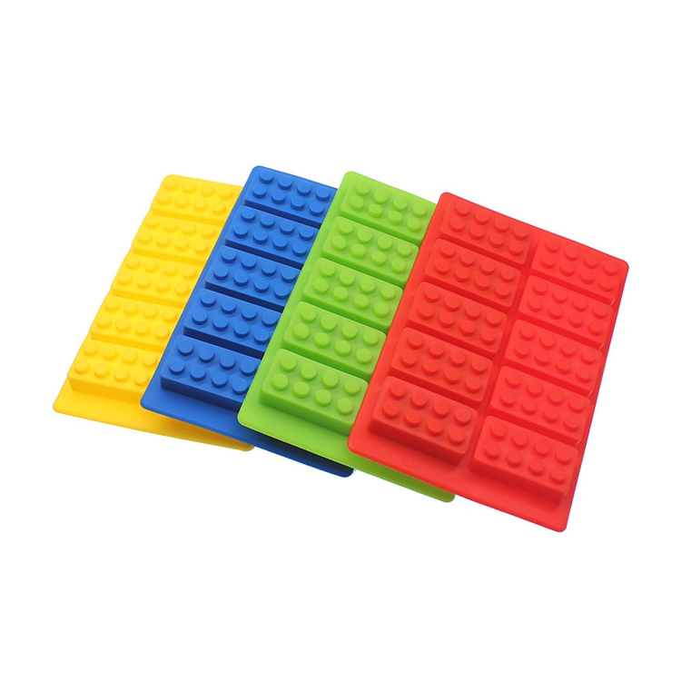 Wholesale best selling chocolate Lego brick and robot custom silicone ice cube tray ice cream mold for sculpture