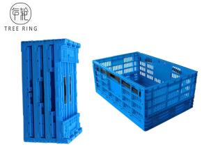 Quality Large Large Plastic Folding Storage Boxes For Homes / Restaurants 600 * 400 * 250 wholesale