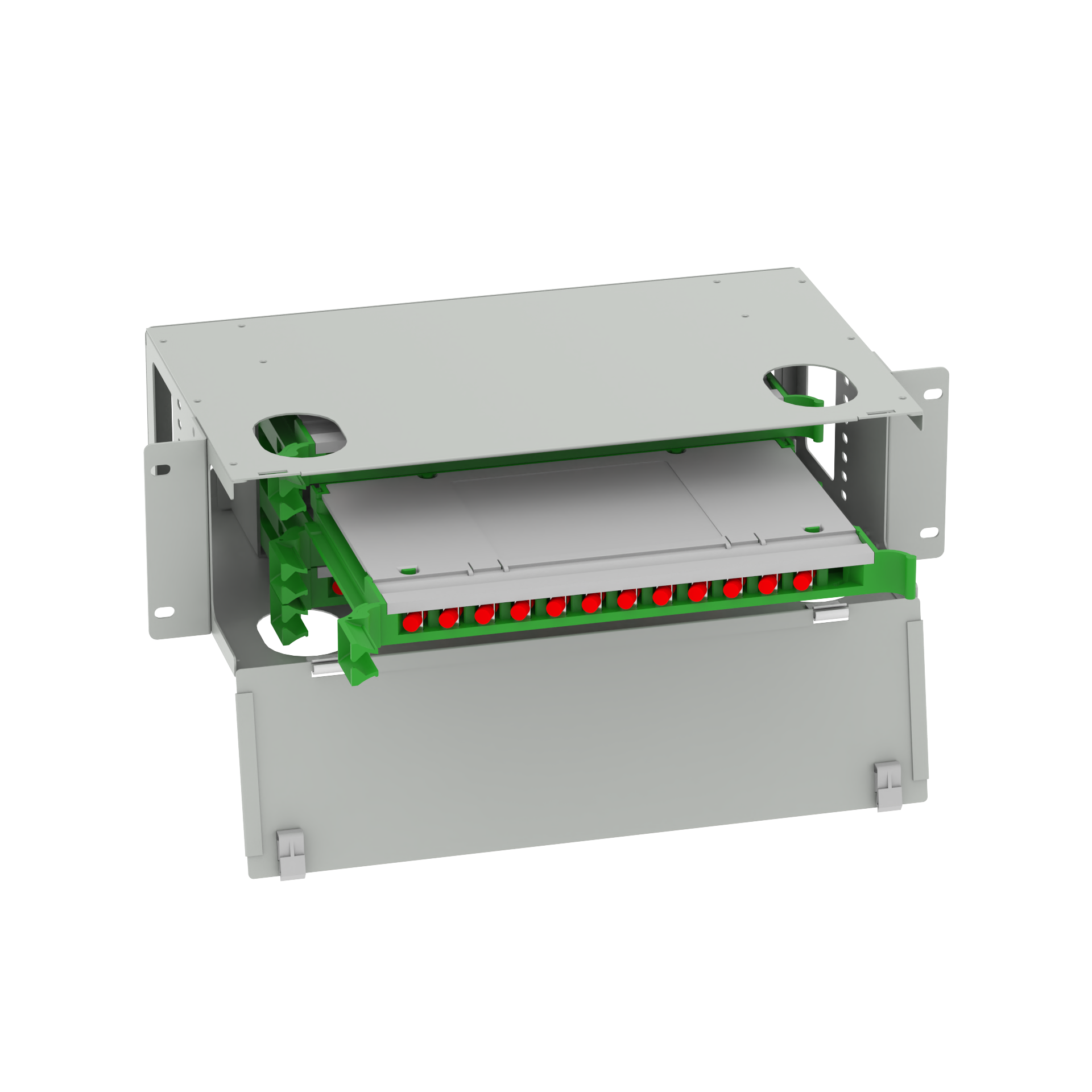 Data Center Must-Have 48-Port FC Type Optic Fiber Distribution Patchpanel with and 5