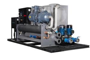Quality 120hp Industrial Chiller Integrated System Semi Hermetic Screw Type wholesale