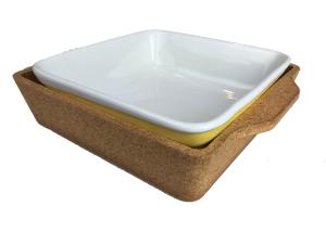 Quality Ceramic Lasagna Dish with cork base wholesale