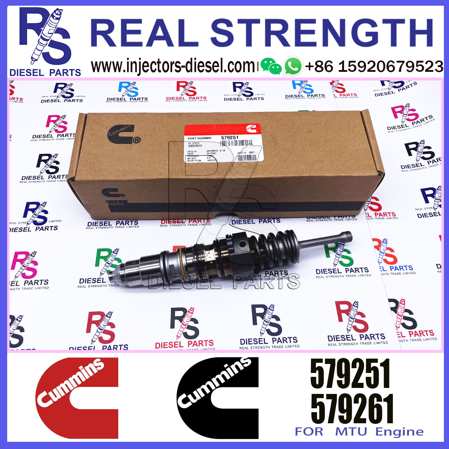 Diesel X15 Fuel Injector 579251 1764364 4903451 4954648 1499257 579263